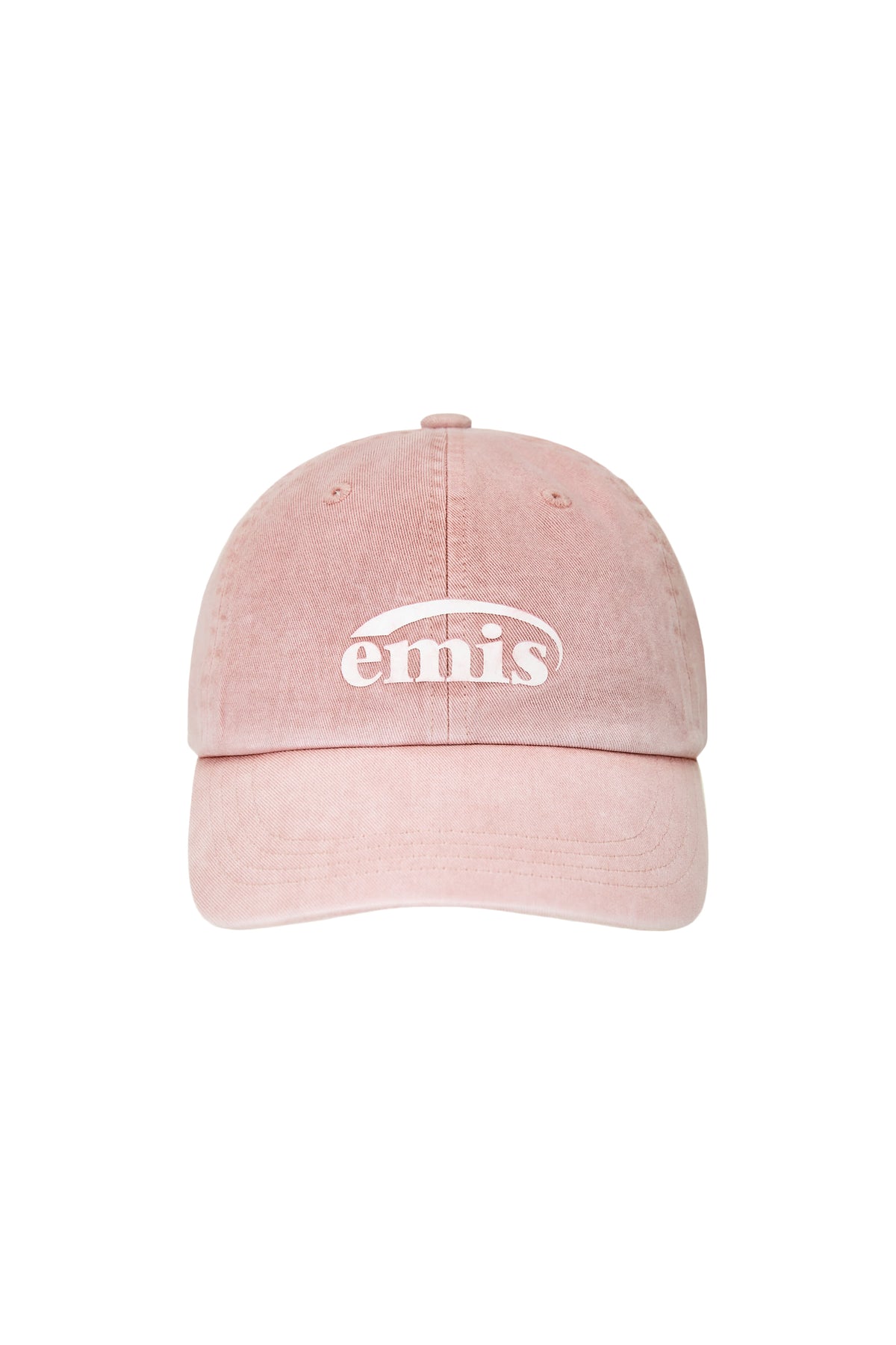 Emis - Logo Print Pigment Dyeing Ball Cap (Pink) product image 1 | TRAB K-Fashion Australia