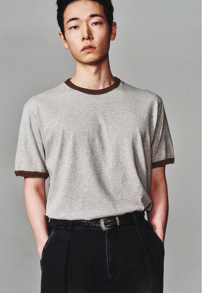 Art if acts - Ringer Tee (Grey/Mud) product image 4 | TRAB K-Fashion Australia