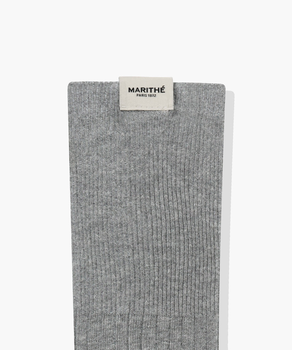 Marithe & Francois Girbaud - Over Knee Long Socks (Light Heather Gray) product image 3 | TRAB K-Fashion Australia