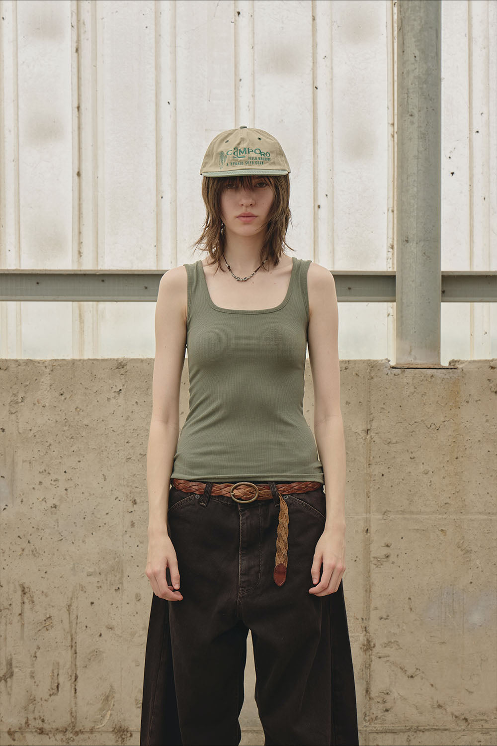 Hatchingroom - Camporo Cap (Beige/Green) product image 10 | TRAB K-Fashion Australia