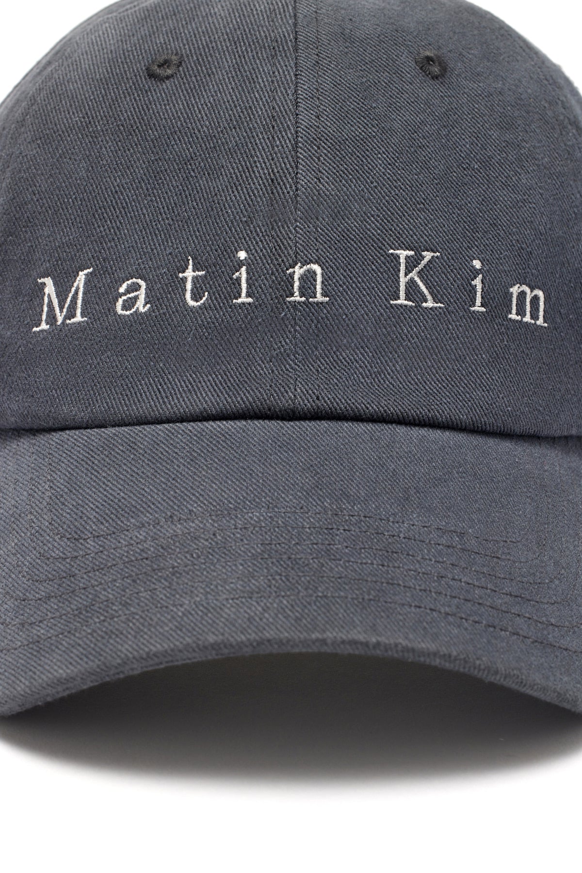 Matin Kim - Matin Cotton Washed Ball Cap (Charcoal) product image 4 | TRAB K-Fashion Australia