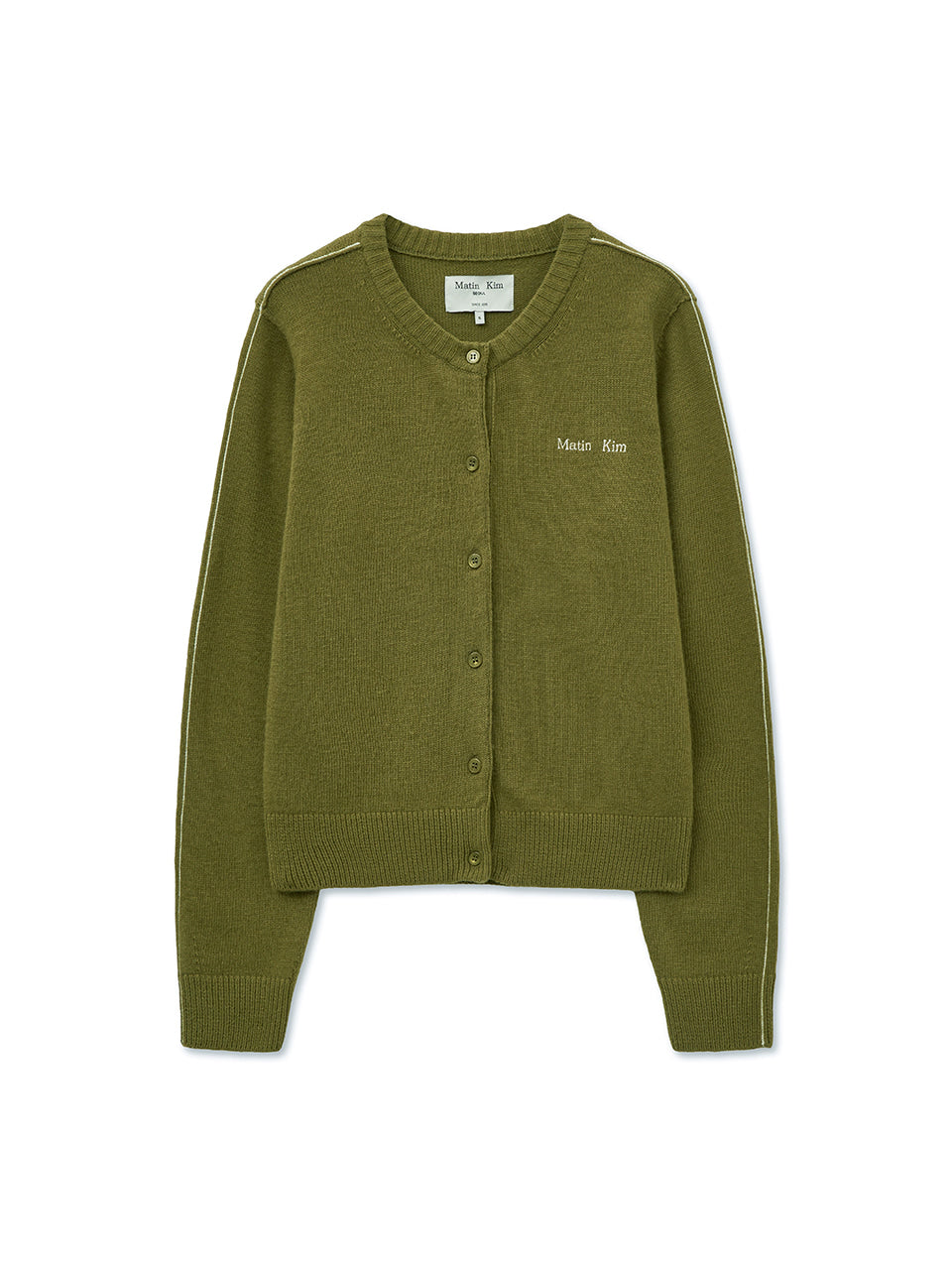 Matin Kim - Cashmere Blended Round Knit Cardigan (Grey) product image 16 | TRAB K-Fashion Australia