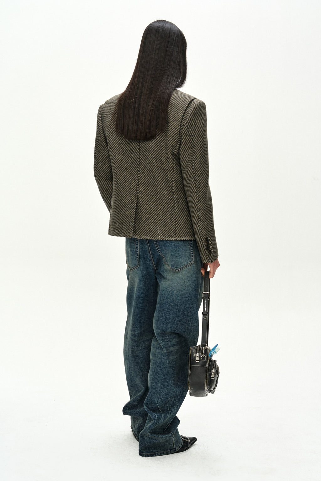 Andersson Bell - Hook And Eye Curved Jeans (Blue) product image 7 | TRAB K-Fashion Australia