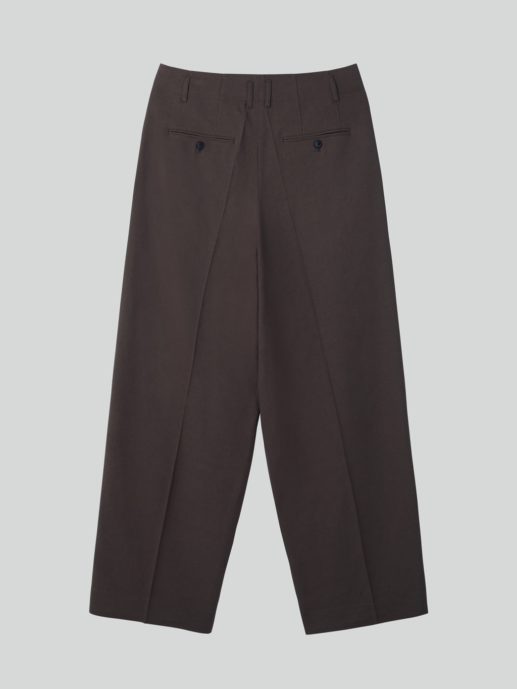 Recto - Linen Blend Pleated Pants (Dark Chocolate) product image 5 | TRAB K-Fashion Australia