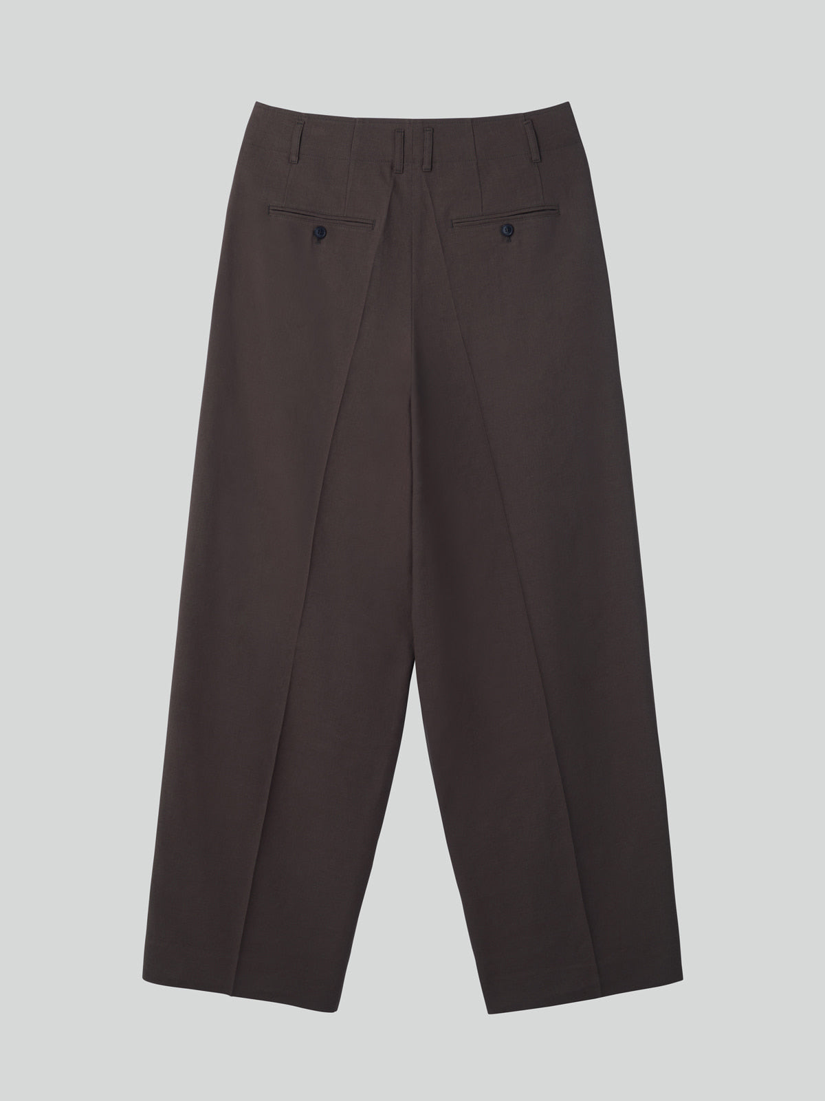 Recto - Linen Blend Pleated Pants (Dark Chocolate) product image 5 | TRAB K-Fashion Australia
