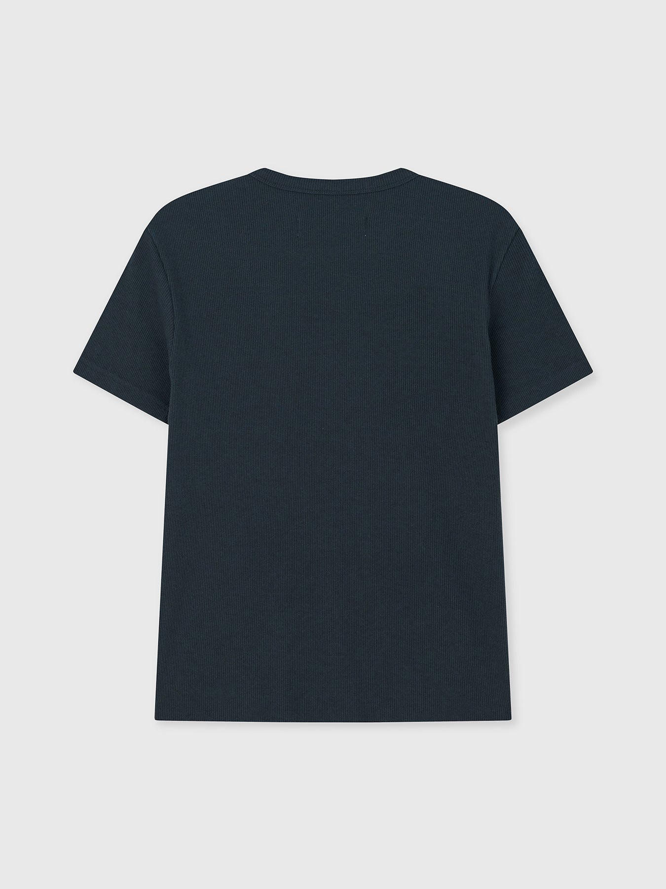 Tonywack - Soft Ribbed Fitted T-Shirt (Navy Teal) product image 11 | TRAB K-Fashion Australia