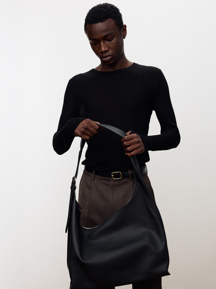 Tonywack - Sheer Wool Ribbed Knit Top (Black) product image 6 | TRAB K-Fashion Australia
