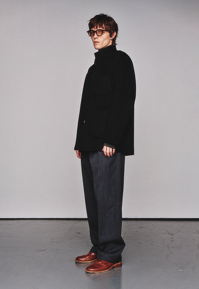 Art if acts - Handmade High Collar Coat (Black) product image 2 | TRAB K-Fashion Australia