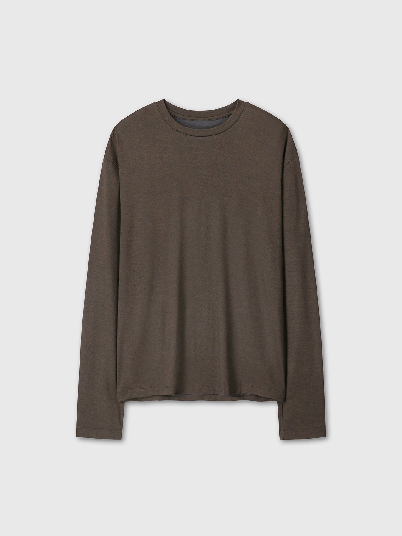 Tonywack - Wool Relaxed Long Sleeve (Brown Umber) product image 7 | TRAB K-Fashion Australia