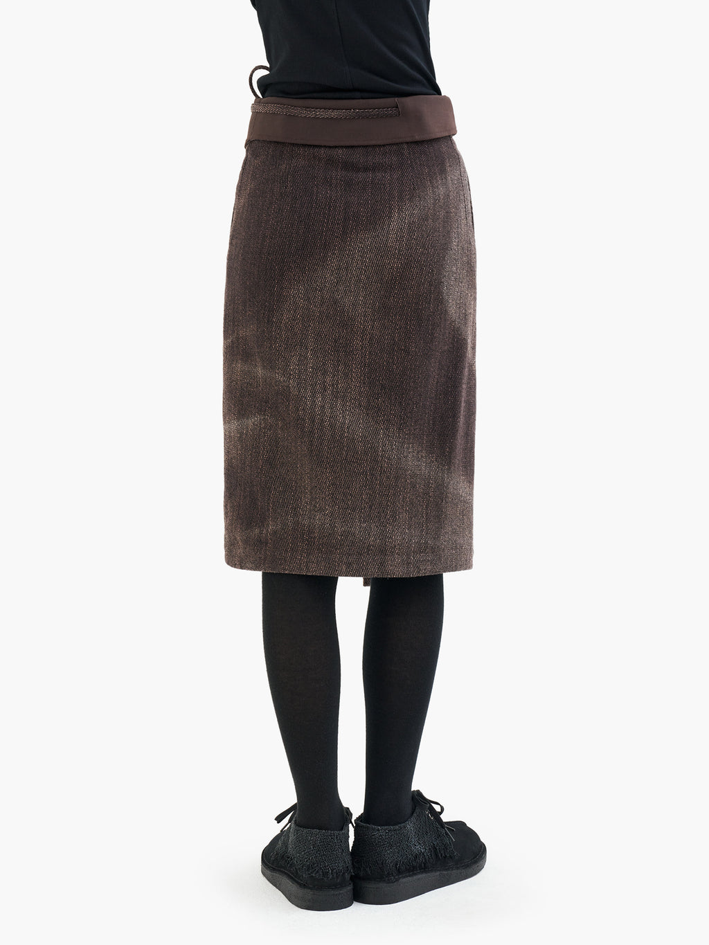 Jiyong Kim - Sun-Bleached Folded Skirt (Brown) product image 6 | TRAB K-Fashion Australia