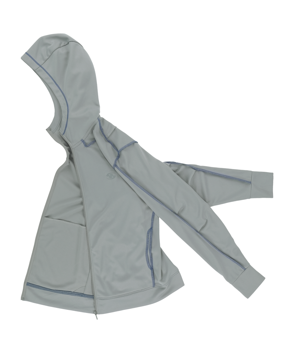 San San Gear - Overlock Mesh Zip-Up (Grey) product image 7 | TRAB K-Fashion Australia