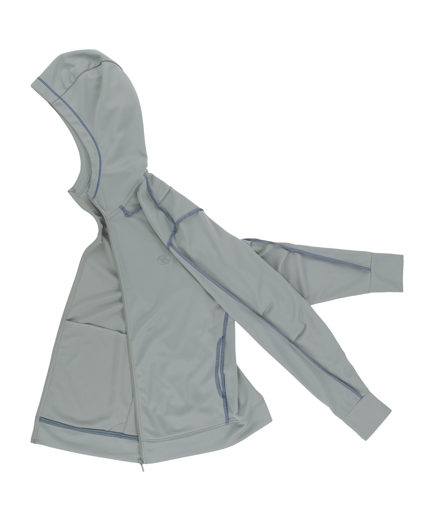 San San Gear - Overlock Mesh Zip-Up (Grey) product image 7 | TRAB K-Fashion Australia