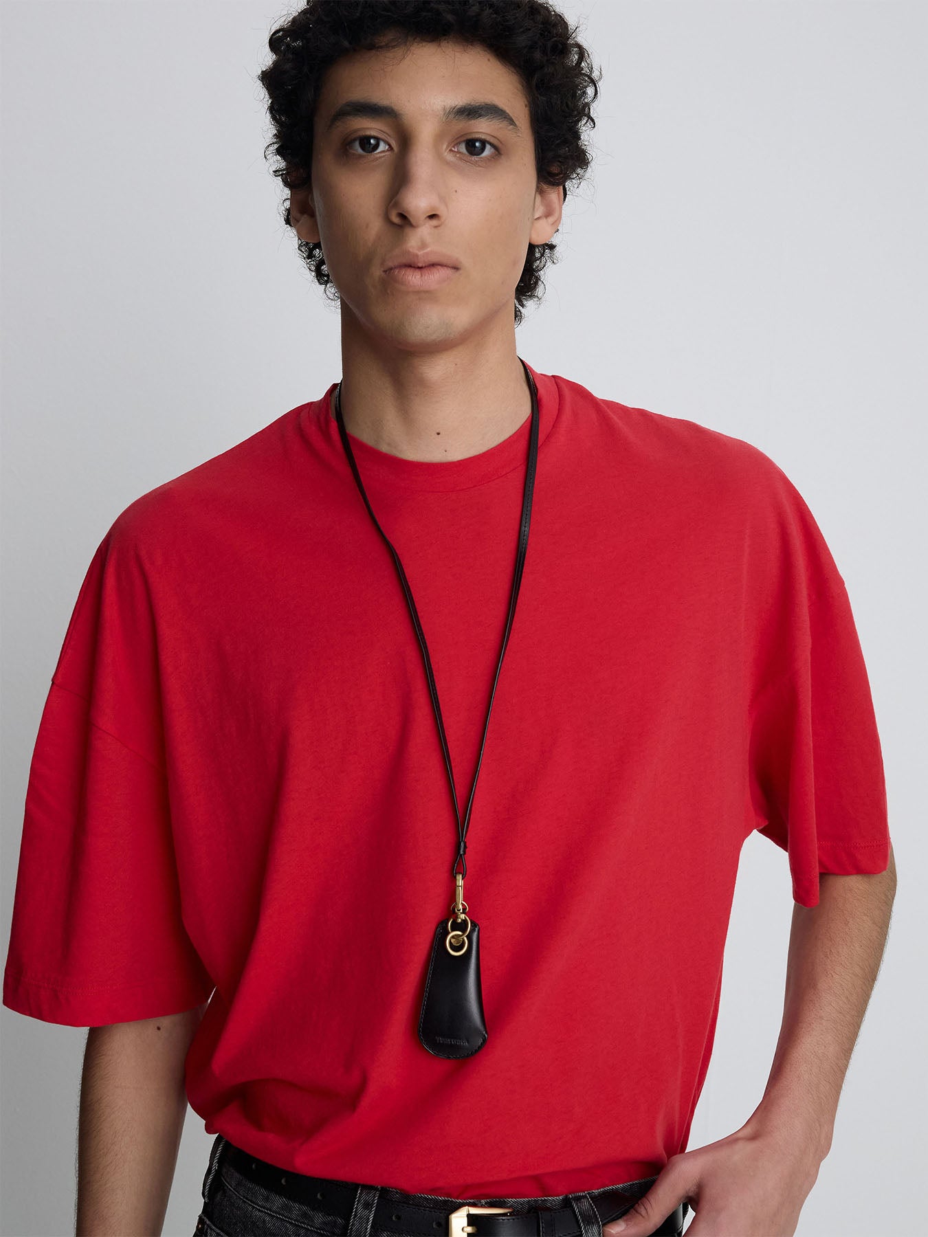 Tonywack - Cotton Cashmere Relaxed T-Shirt (Red) product image 6 | TRAB K-Fashion Australia