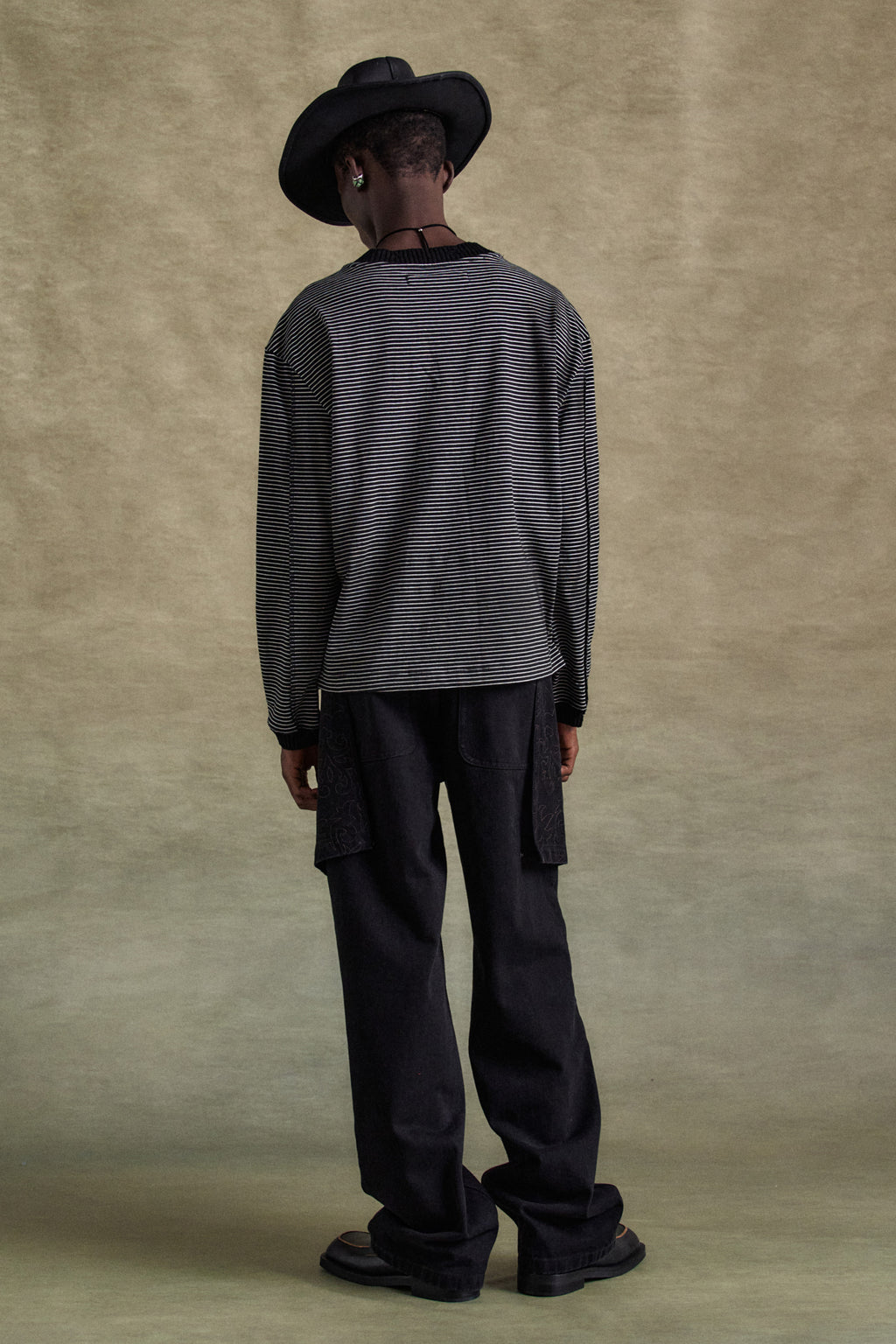 Andersson Bell - Embroidery Wrap Jeans (Black) product image 9 | TRAB K-Fashion Australia