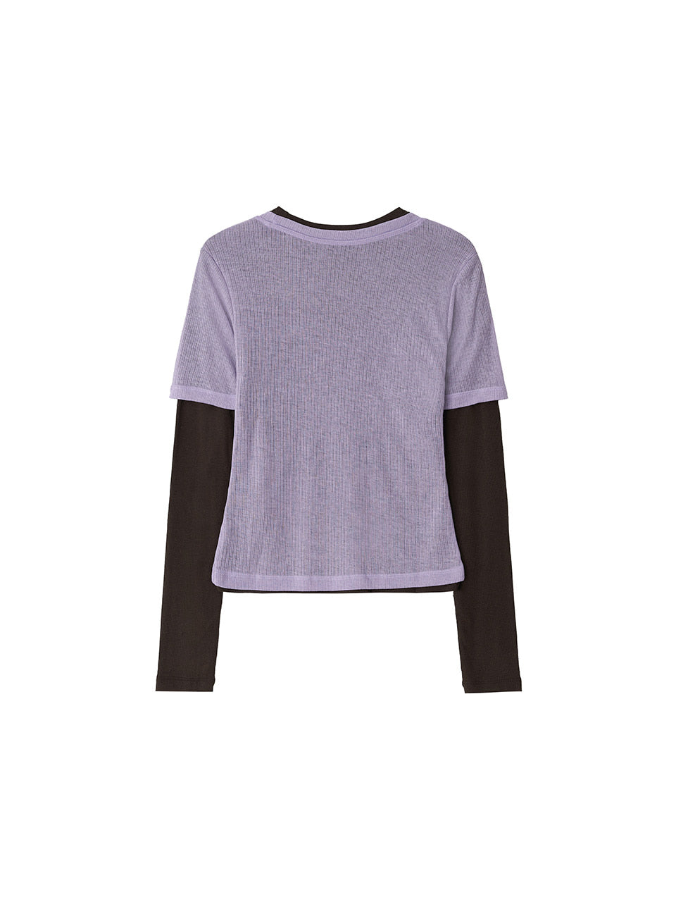 Kijun - Layered Jersey Top (Lavender) product image 9 | TRAB K-Fashion Australia