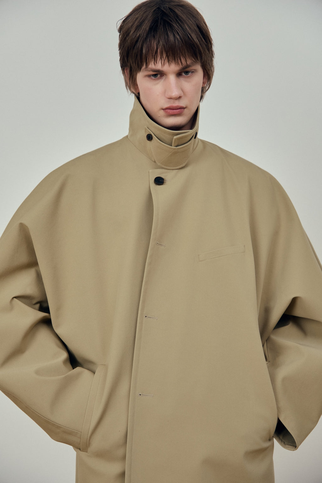 Stu - Dolman Half Coat (Beige) product image 6 | TRAB K-Fashion Australia