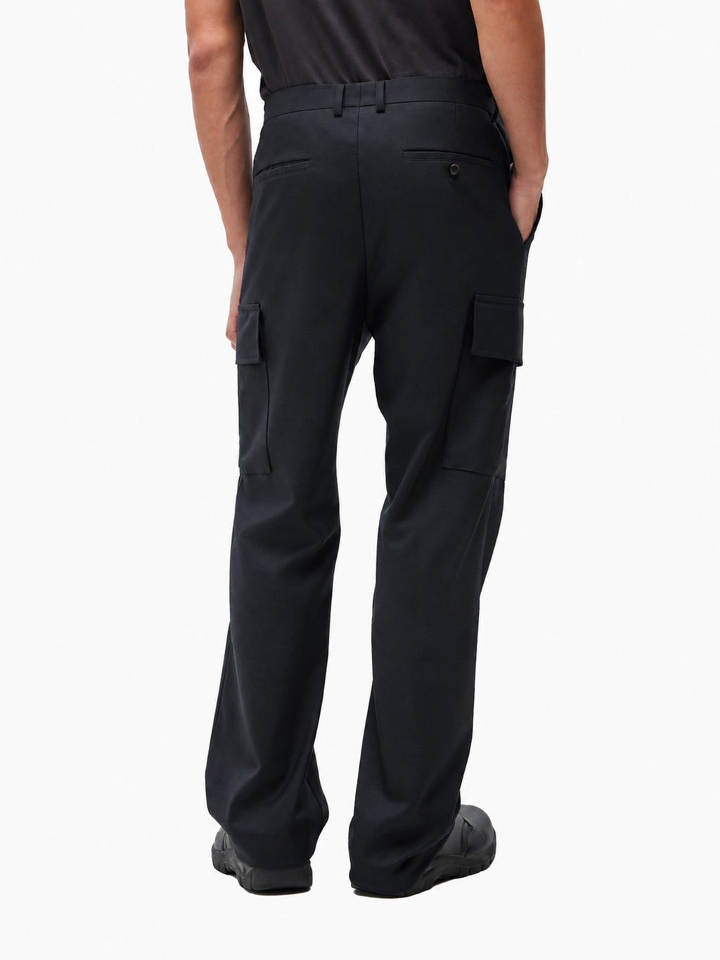 Jiyong Kim - Super Fine Wool Tailored Trousers (Black) product image 5 | TRAB K-Fashion Australia