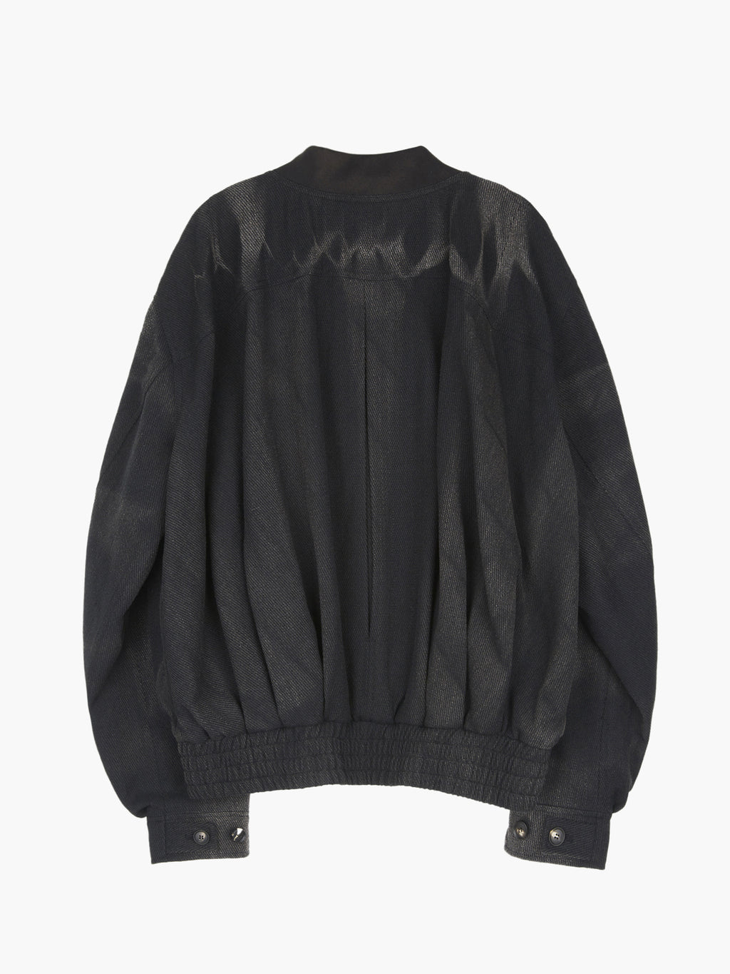 Jiyong Kim - Sun-Bleached Pleated Bomber (Black) product image 9 | TRAB K-Fashion Australia