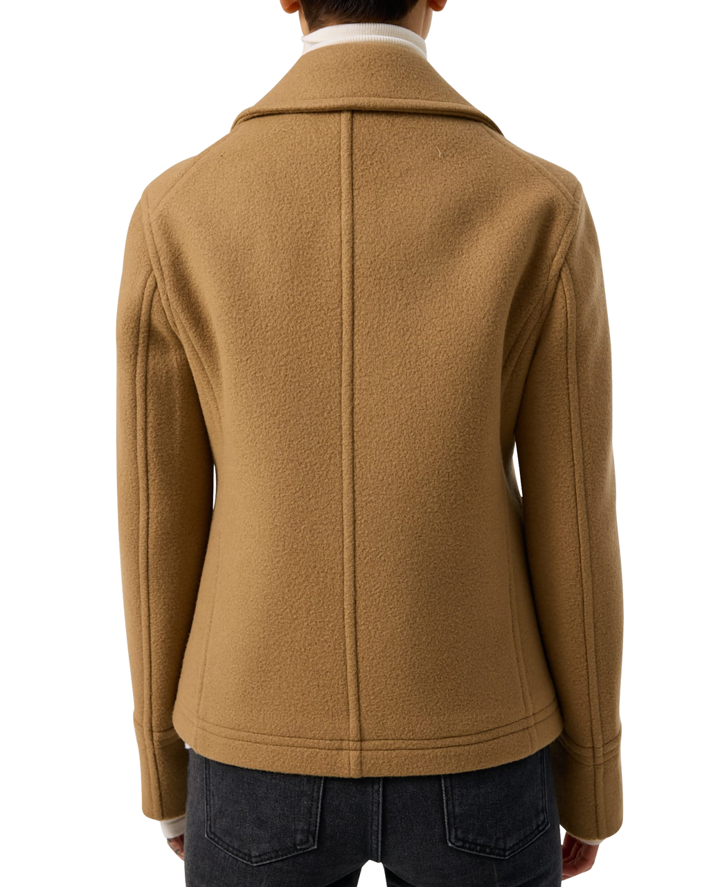 Kimhe Kim - Classic Pea Coat (Beige) product image 12 | TRAB K-Fashion Australia