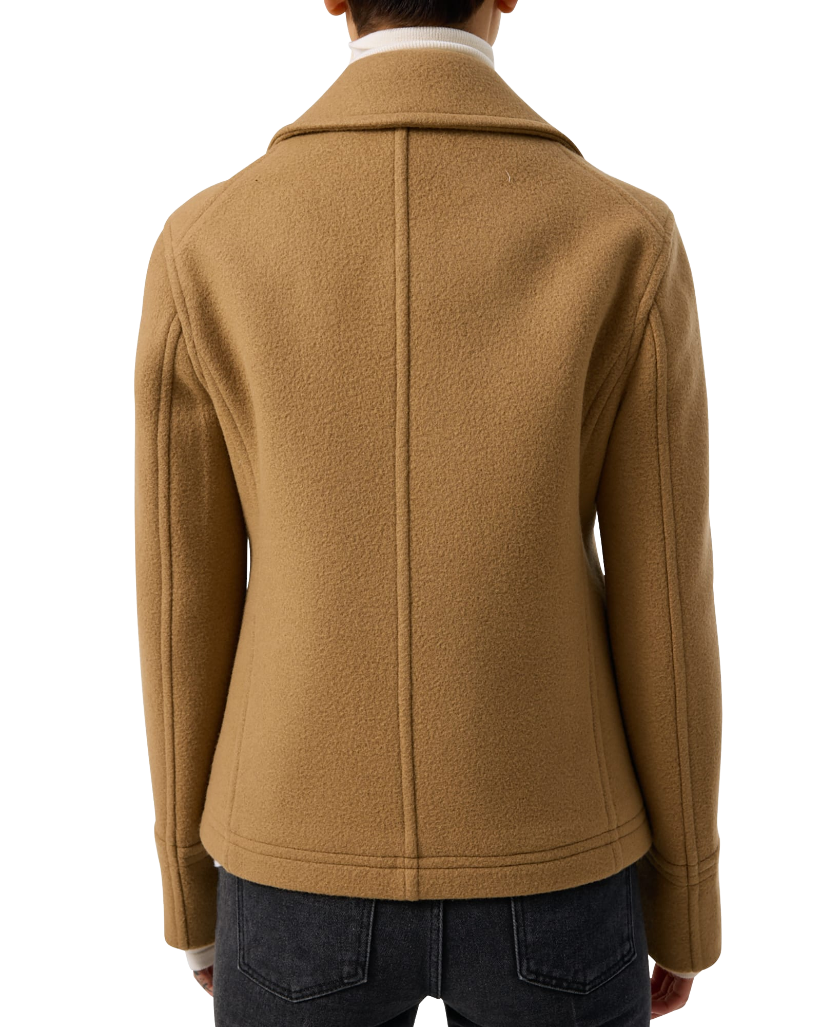 Kimhe Kim - Classic Pea Coat (Beige) product image 12 | TRAB K-Fashion Australia