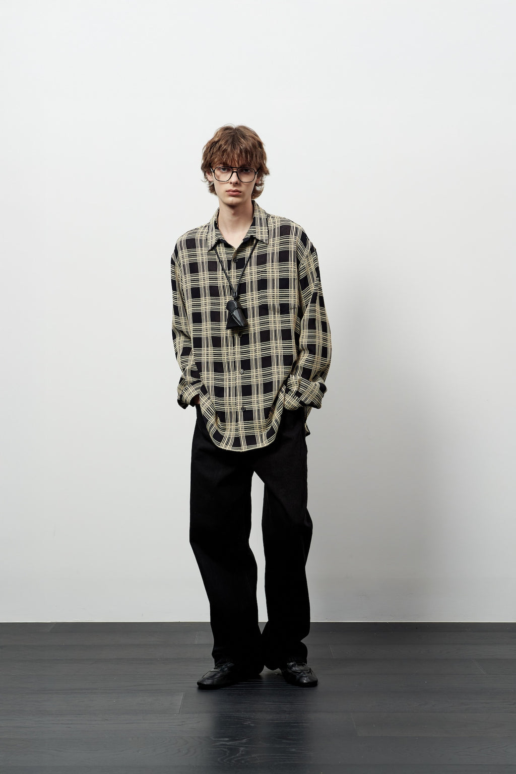 Stu - Weaved Check Shirt (Black) product image 8 | TRAB K-Fashion Australia