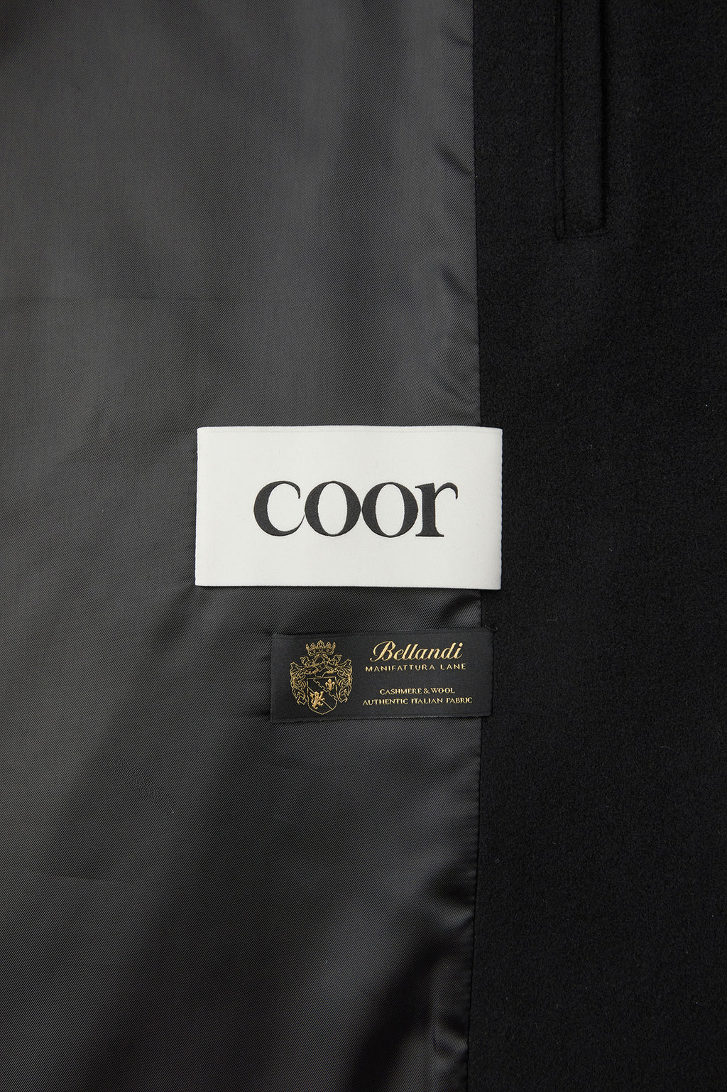 Coor - Fake Leather Trim Bellandi Half Coat (Black) product image 8 | TRAB K-Fashion Australia