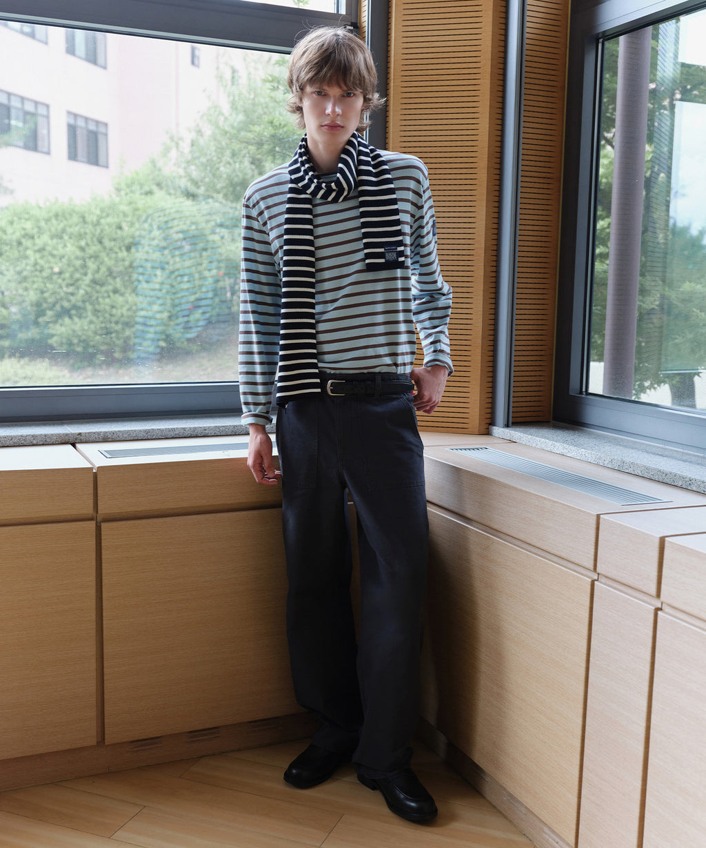 Marithe & Francois Girbaud - Marithe X Saint James Minquiers 18 Long Sleeve (Blue) product image 1 | TRAB K-Fashion Australia