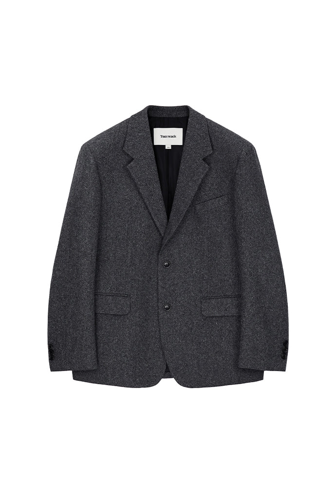 Tonywack - Signature 2-Button Blazer (Donegal Tweed Grey) product image 5 | TRAB K-Fashion Australia