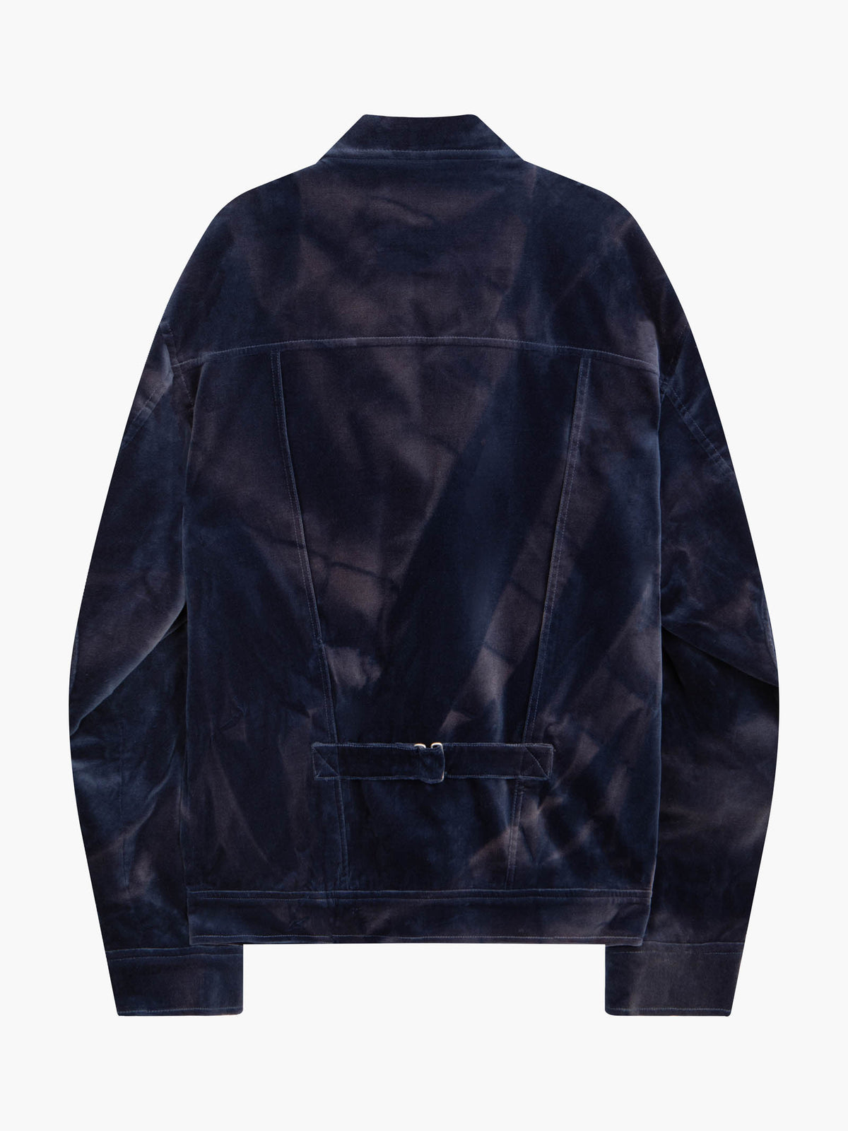 Jiyong Kim - Sun-Bleached Velvet Trucker Jacket (Blue) product image 9 | TRAB K-Fashion Australia