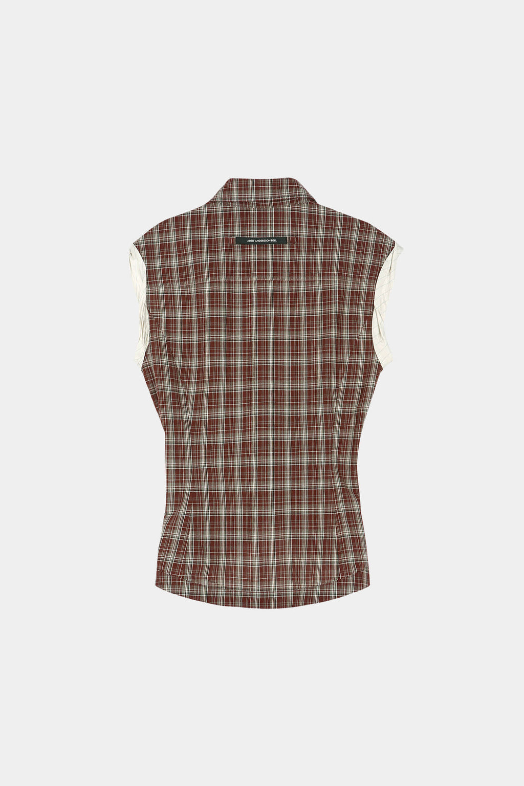 Andersson Bell - [Pre-Order – Ships June 8] Check Sleeveless Shirt (Brown) product image 10 | TRAB K-Fashion Australia