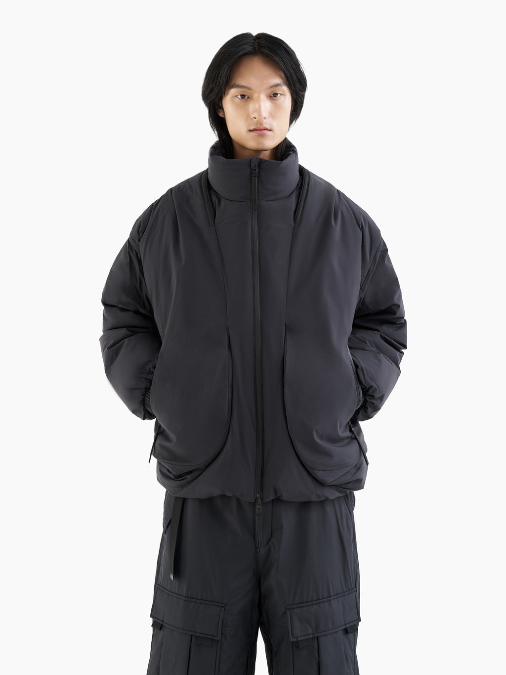 Jiyong Kim - Twisted Down Jacket (Black) product image 3 | TRAB K-Fashion Australia