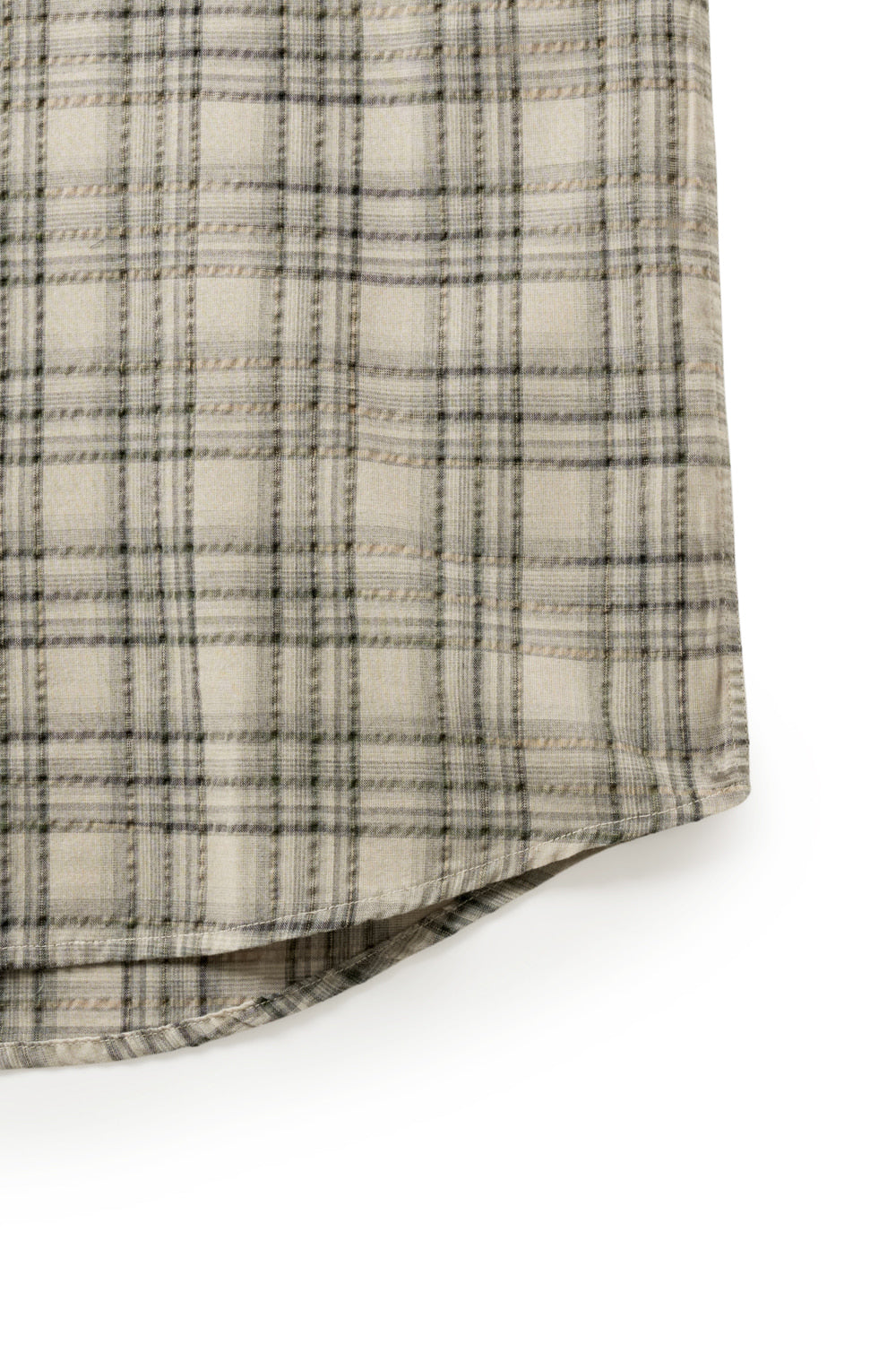 Hatchingroom - Arrow Shirt Over Dyed Check (Butter) product image 6 | TRAB K-Fashion Australia