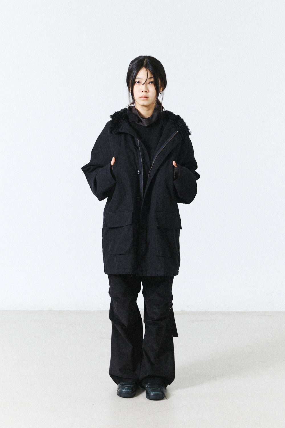 Hatchingroom - Hooded Mil Parka (Black) product image 14 | TRAB K-Fashion Australia