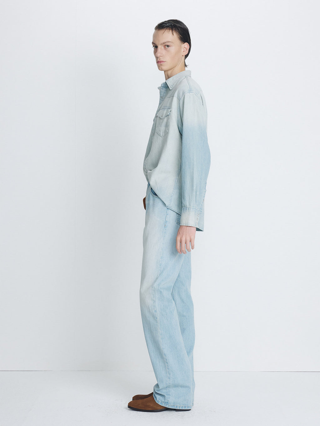 Tonywack - Flared-Leg Denim Jeans (Faded Light Blue) product image 4 | TRAB K-Fashion Australia