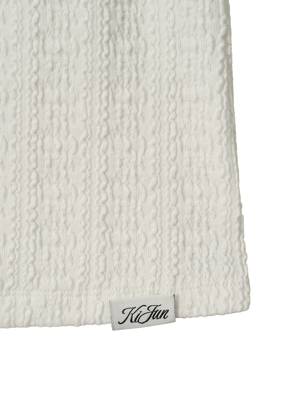 Kijun - Crinkled Knit Tank Top (Off-White) product image 10 | TRAB K-Fashion Australia