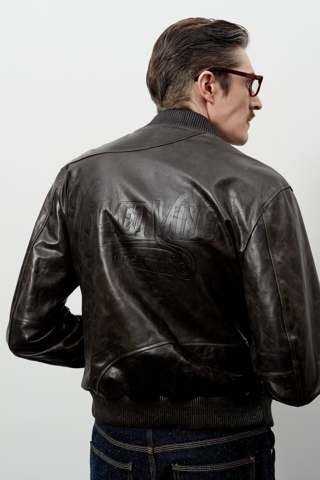 Stu - Stamped Lamb Skin Leather Jacket (Brown) product image 14 | TRAB K-Fashion Australia