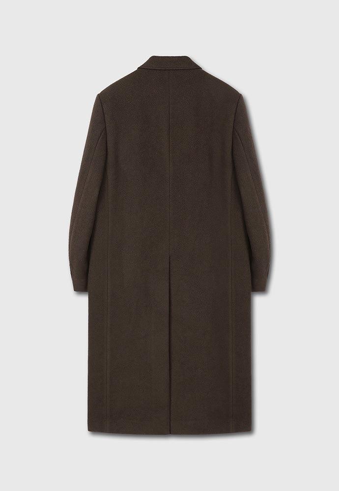 Tonywack - Textured Wool And Cashmere Double-Breasted Coat (Dark Brown) product image 11 | TRAB K-Fashion Australia