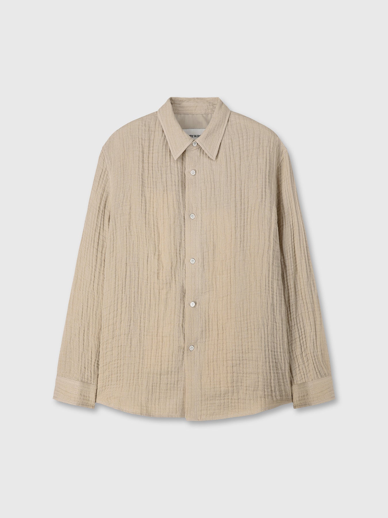 Tonywack - Double Weave Linen Shirt (French Beige) product image 6 | TRAB K-Fashion Australia
