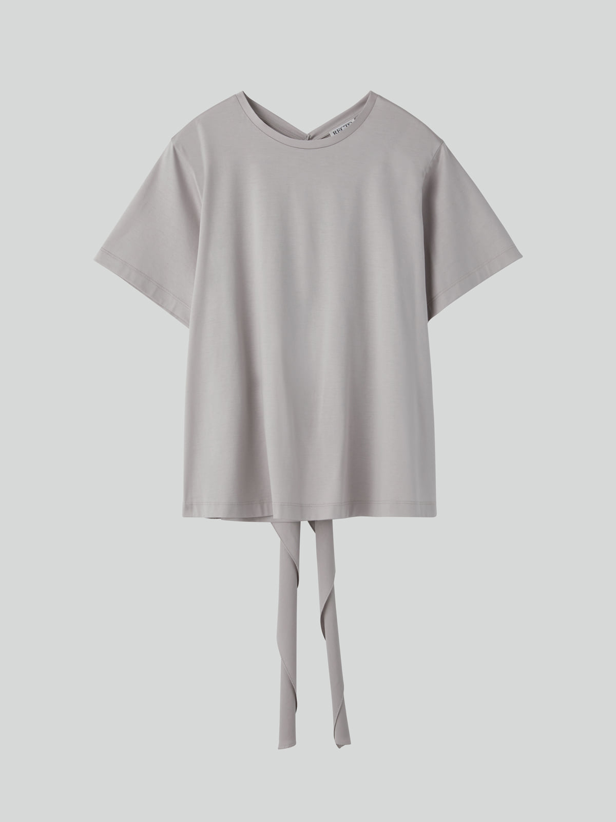 Recto - Open Back Silk Blend Scarf Top (Sepia Grey) product image 5 | TRAB K-Fashion Australia