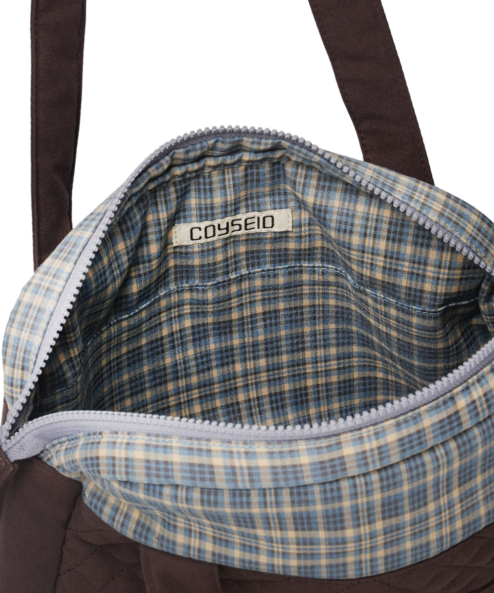 Coyseio - Check Quilted Tote Bag (Brown) product image 14 | TRAB K-Fashion Australia