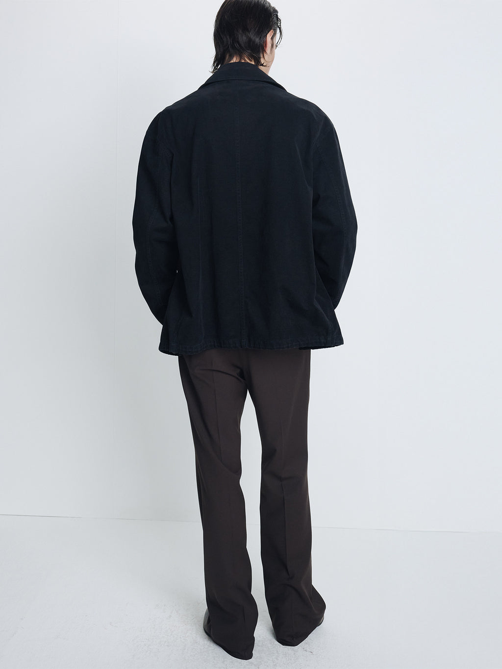 Tonywack - Wool Blend Flared Trousers (Deep Brown) product image 4 | TRAB K-Fashion Australia
