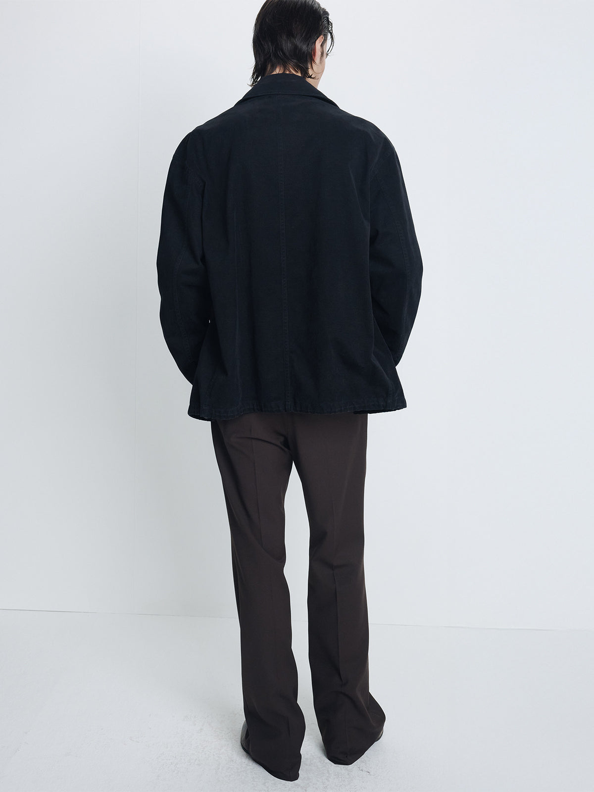 Tonywack - Wool Blend Flared Trousers (Deep Brown) product image 4 | TRAB K-Fashion Australia