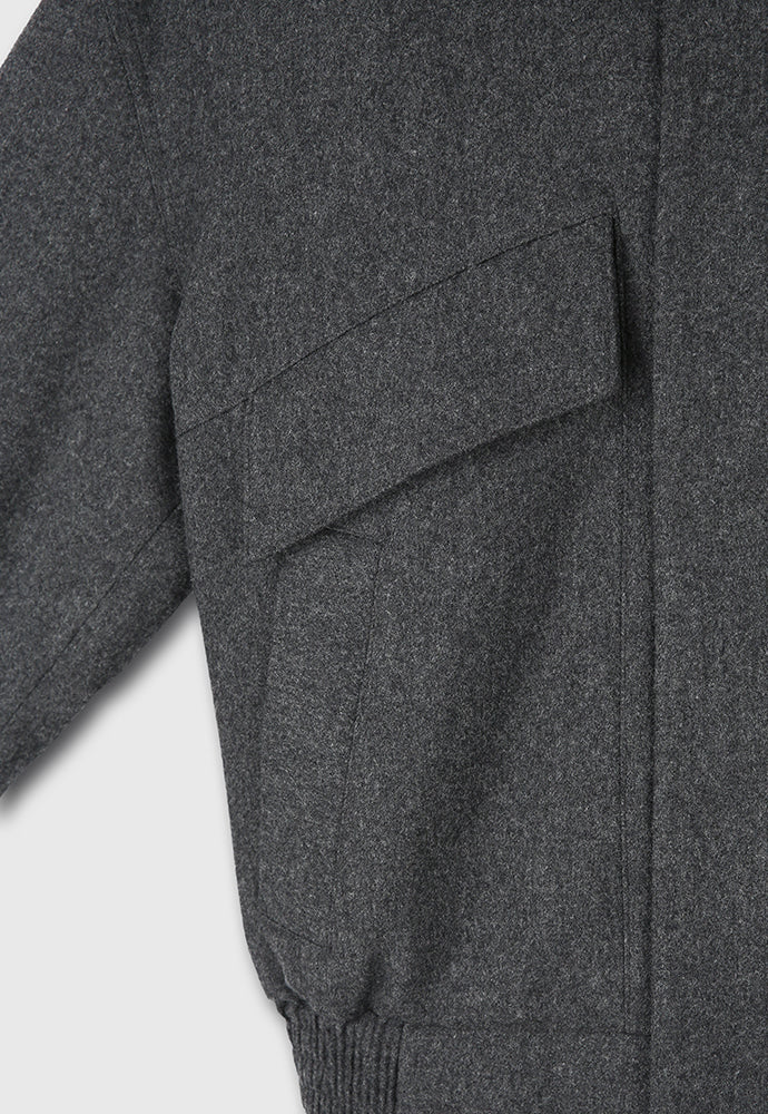 Tonywack - Virgin Wool Multi-Pocket Blouson (Dark Grey) product image 12 | TRAB K-Fashion Australia