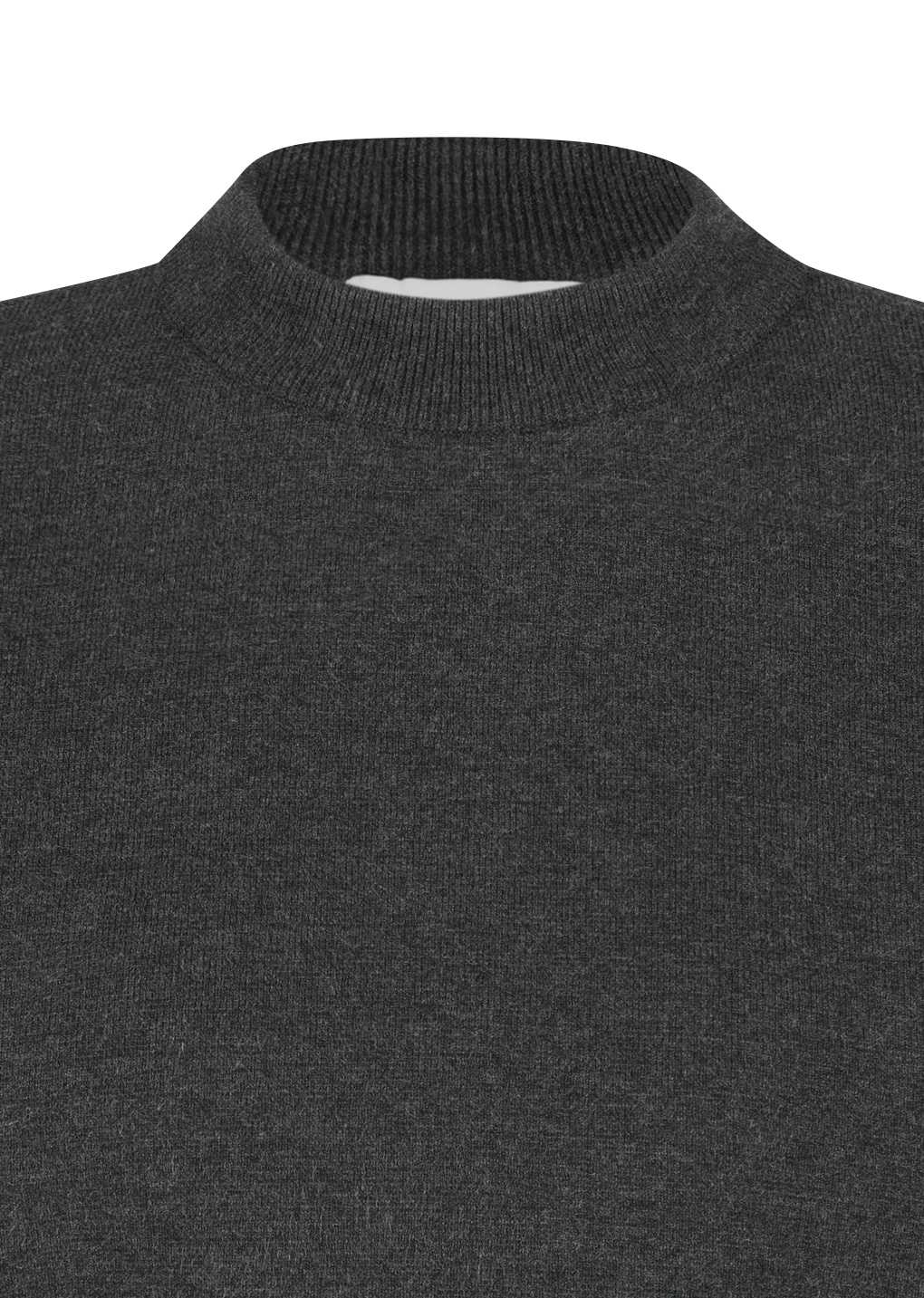 Amomento - Rounded half knit top (Charcoal) product image 10 | TRAB K-Fashion Australia