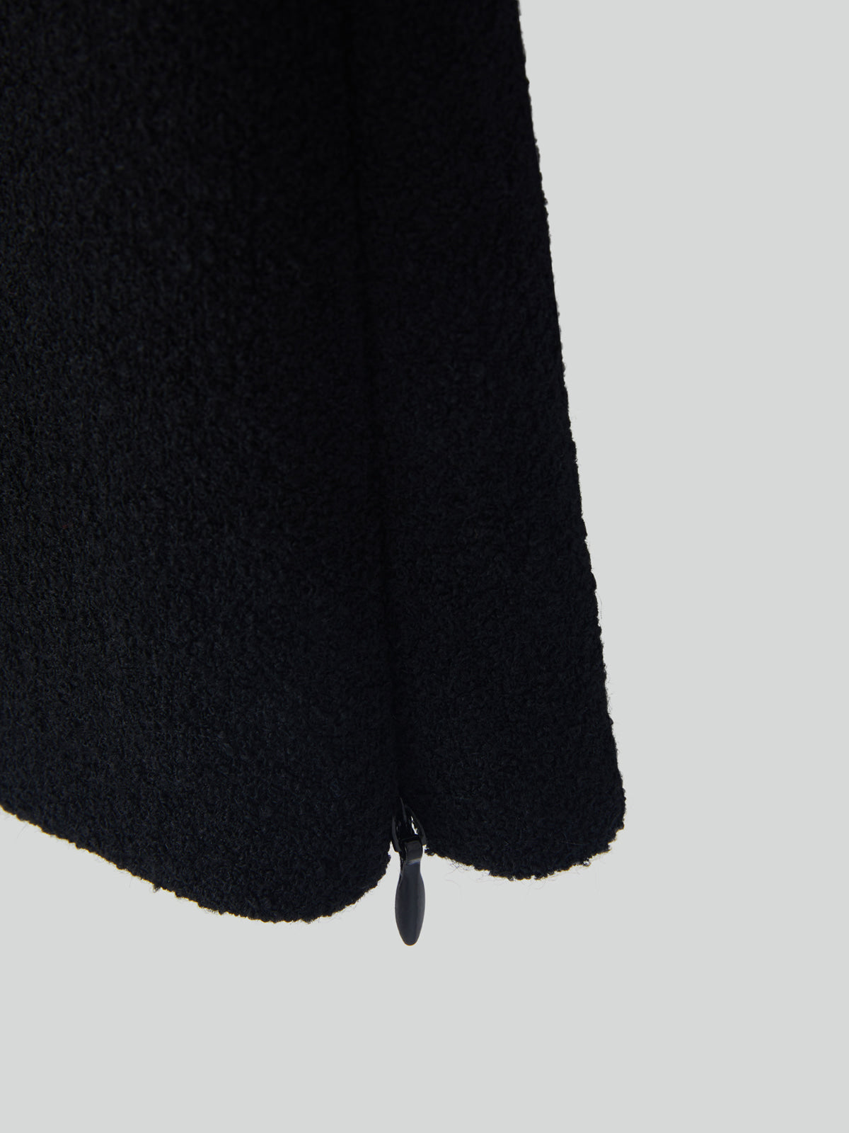 Recto - Wool Tweed V-Neck Top (Black) product image 4 | TRAB K-Fashion Australia