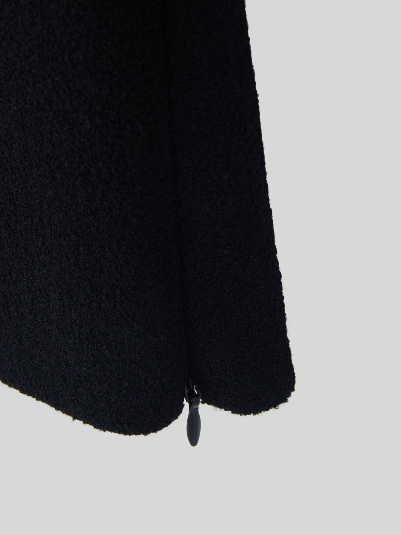 Recto - Wool Tweed V-Neck Top (Black) product image 4 | TRAB K-Fashion Australia