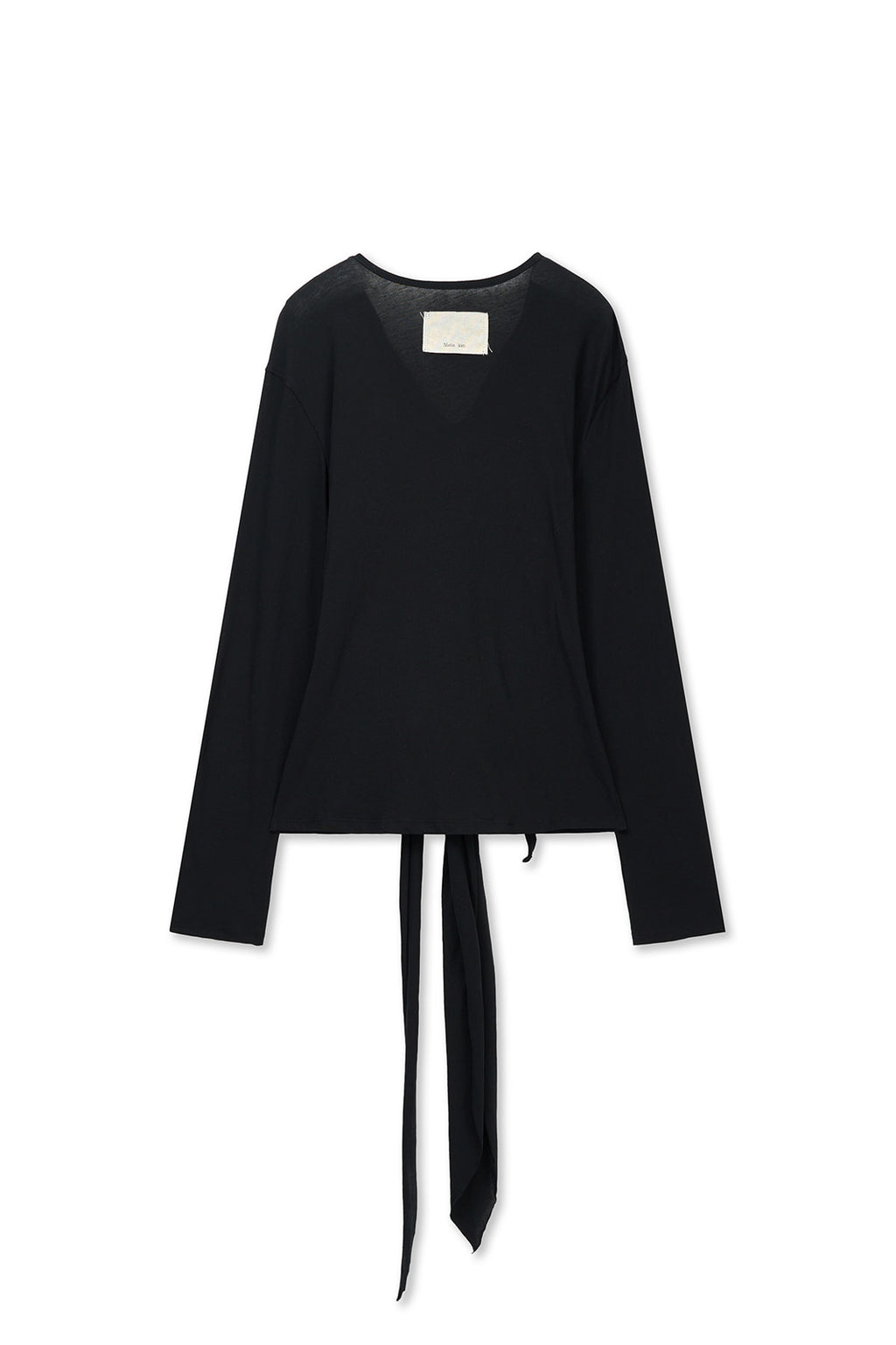 Matin Kim - Tied Drapery Top (Black) product image 2 | TRAB K-Fashion Australia