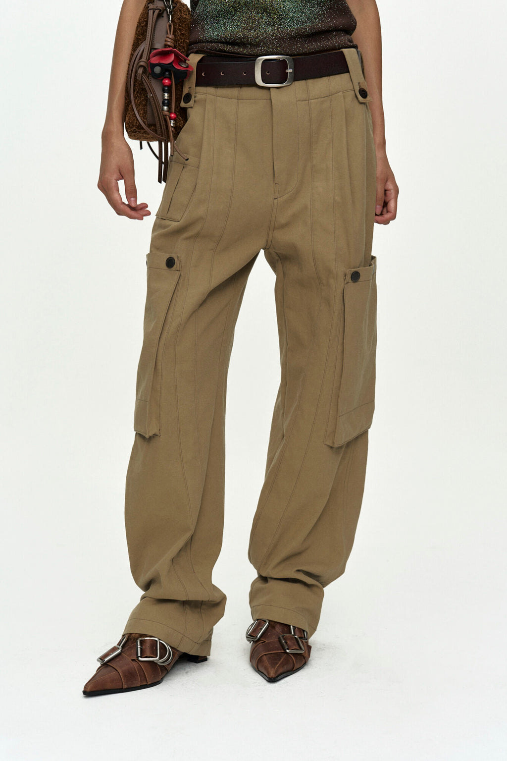 Andersson Bell - Utility Cargo Pants (Beige) product image 5 | TRAB K-Fashion Australia