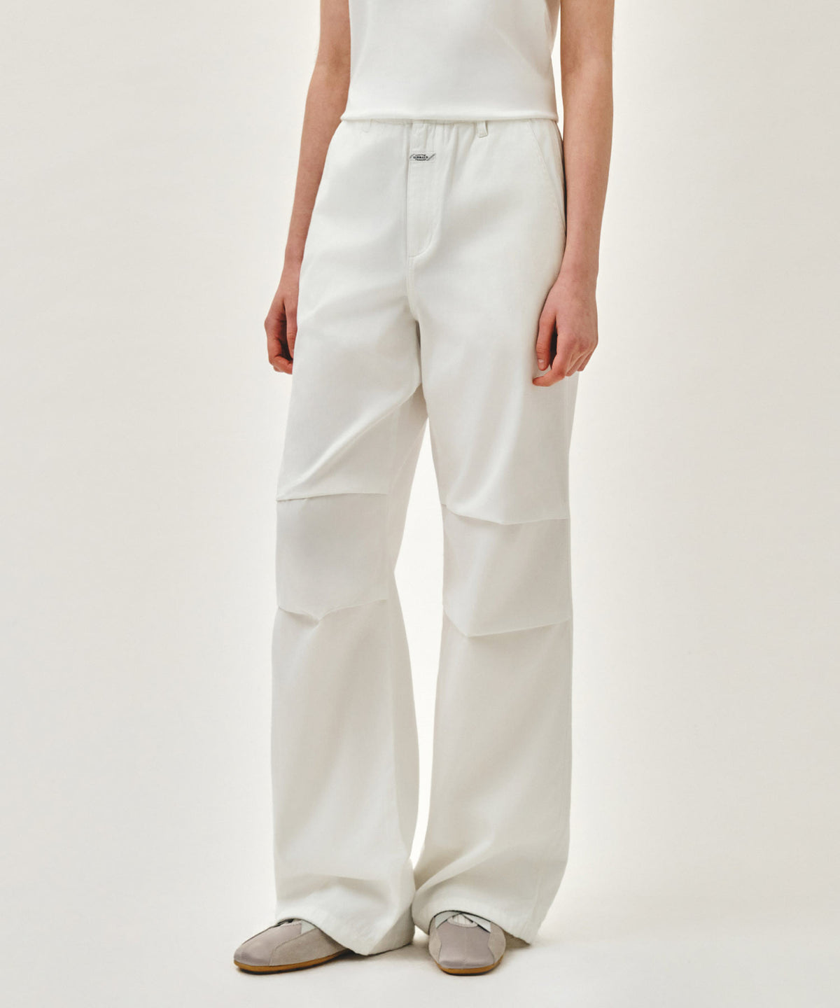 Marithe & Francois Girbaud - Summer Wide Fit Denim Pants (White) product image 2 | TRAB K-Fashion Australia