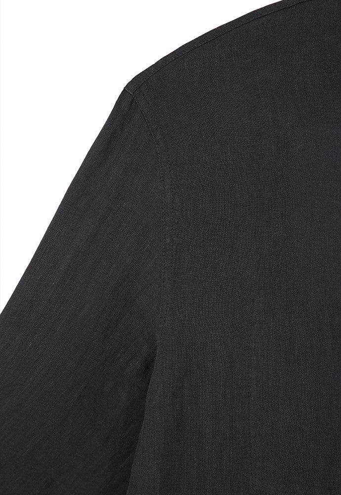 Art if acts - Linen French Work Jacket (Black) product image 10 | TRAB K-Fashion Australia